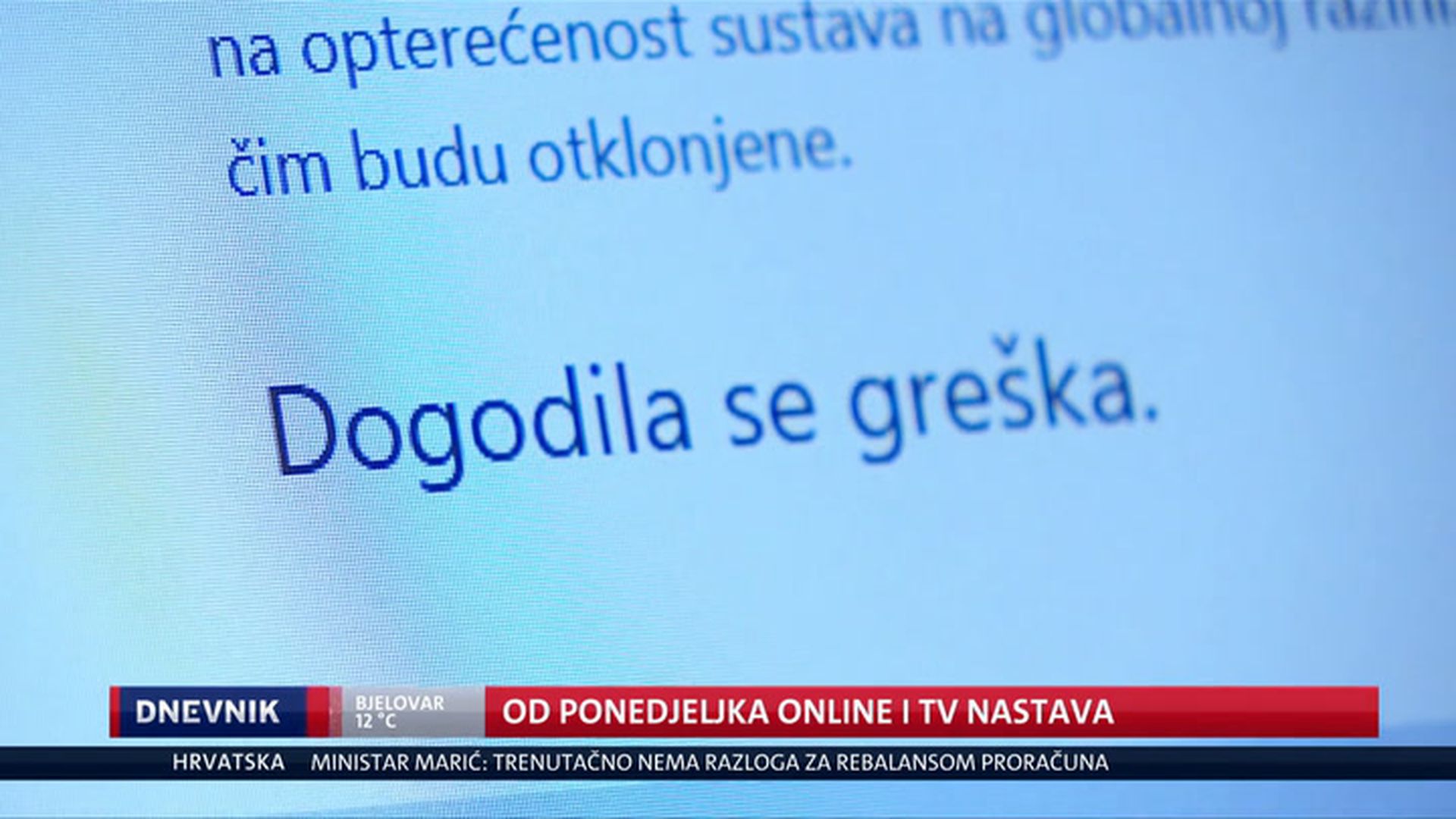 Problemi sa online nastavom